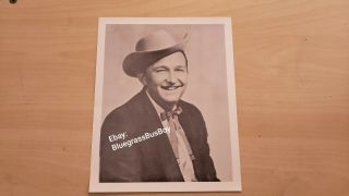 Lester Flatt Vintage Promo Photo Country Bluegrass Music Earl Scruggs Opry Star