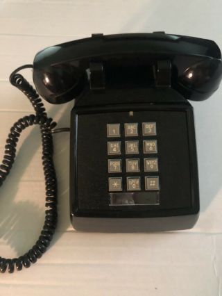 Cortelco 250000 - Vba - 20m Black Single Line Corded Phone Vintage Desk Phone