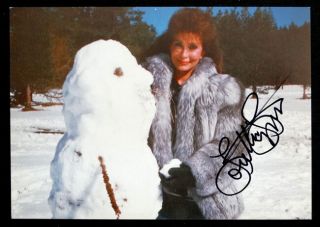 Vintage Loretta Lynn 1987 Christmas Card / Signed Autograph Photograph