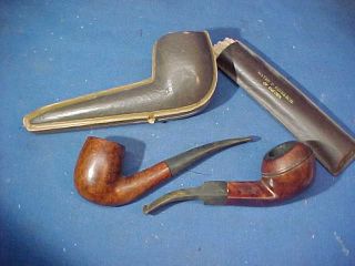 3 Vintage Briar Pipes By David P Ehrlich Of Boston W Case,