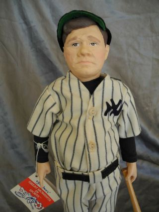 Babe Ruth Doll York Yankees Collectible Baseball Vintage Retro The Bambino