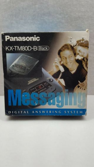 Vintage Panasonic Digital Answering System Kx - Tm80d - B Black Messaging Vintage