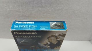 Vintage Panasonic Digital Answering System KX - TM80D - B Black Messaging Vintage 3