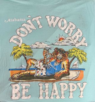 Vintage 1989 Auburn University Tigers Mens Ncaa Tshirt Size Xl Single Stitch H38