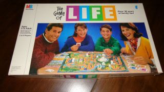 Vintage 1991 The Game Of Life Board Game Milton Bradley 100 Complete