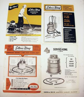Vintage Thompson Service Silver King 7 Vacuum Cleaner Brochures