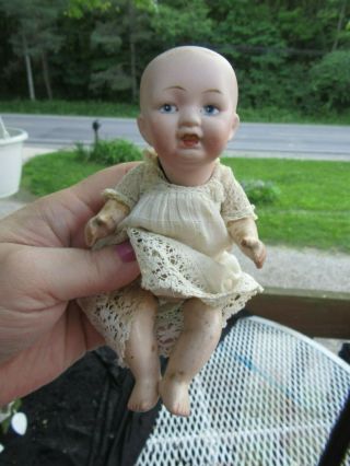 Antique 3 4/0 Kestner Doll 7 " Baby Doll Character Bisque Head