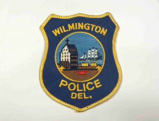 Vintage Wilmington Police Delaware De Sew Embroidered Patch