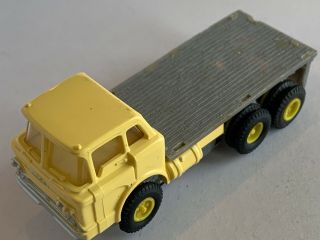 Vintage Aurora Vibrator 1961 Ford Stake Truck Yellow/gray/gray
