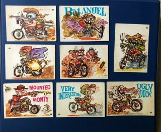 1972 Vintage Donruss Silly Cycle Stickers (17 Total) 2