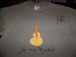 Authentic Signed James Taylor Vintage 2006 Tisbury Tours Inc.  Concert Shirt Sz M
