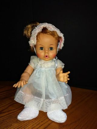 Vintage Ideal Betsy Wetsy Doll Bw - 15 Still Cries Some Tlc Needed