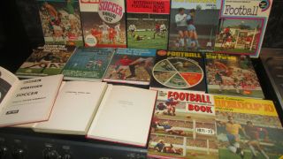 Vintage Football Books Annuals 70s X15 Striker Star Parade The Sun World Cup,