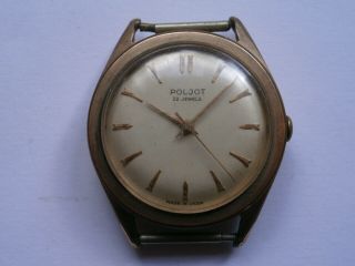 Vintage Gents Wristwatch Poljot Automatic Watch Spares 2415 A Rodina
