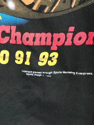1994 Vintage NOS Dale Earnhardt 6 Time Winston Cup Champion Ring XL T - Shirt 4