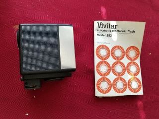 Vintage Vivitar Auto 252 Flash Camera Photography Photo