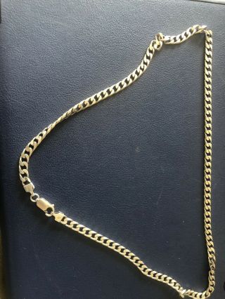 Vintage Solid Silver Chain 24.  7g Fully Uk Hallmarked 20 Inch Good Quality