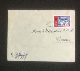 Albania Vintage Circulated Cover To Ppsh Central Committee 1985 - 3009 - 17