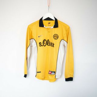 Borussia Dortmund Nike Home 1998/2000 Long Sleeve Vintage Retro Football Shirt
