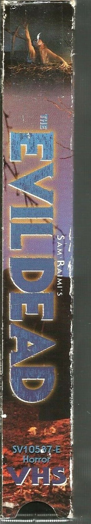 The Evil Dead VHS 1998 Bruce Campbell Ellen Sandweiss Betsy Baker Sam Raimi VTG 3
