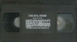 The Evil Dead VHS 1998 Bruce Campbell Ellen Sandweiss Betsy Baker Sam Raimi VTG 5