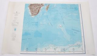 The World Indian Antarctic Basin 1961 Vintage Us Navy Hydrographic Map