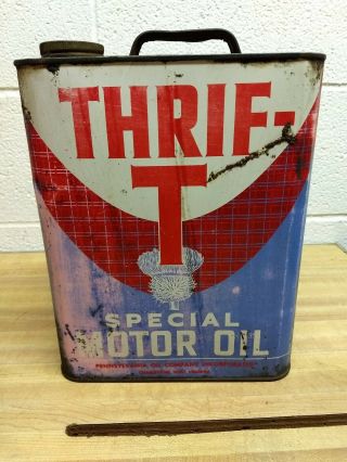 Vintage Thrif - T Special Motor Oil Two Gallon Can