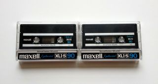Two Vintage (1981) Maxell Xli - S Ferric Cassette Tapes
