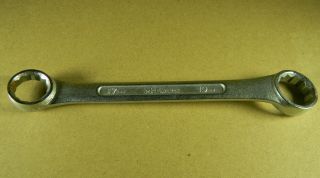 Vintage Mcewans Metric Double Ring End Spanner 17,  19mm Japan Drop Forged Chrome