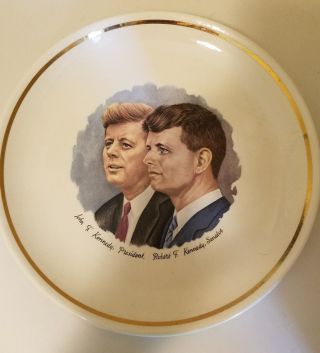 Vintage President Collector Decorative Plate John F Kennedy And Robert Kennedy