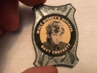 Walt Disney’s Official Davy Crockett Vintage Badge