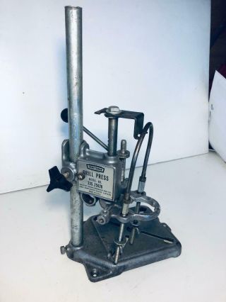 Vintage Craftsman 335.  25926 Adjustable Bench Top Drill Press Stand 6