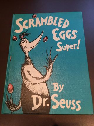 Vintage Dr.  Seuss: Scrambled Eggs 1953 Large Format Ed.  Hc/vgc