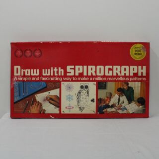 Vintage Draw With Spirograph Toy Denys Fisher Lines Bros Art Fun Patterns 460