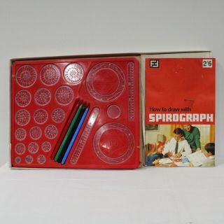 Vintage Draw with SPIROGRAPH Toy Denys Fisher Lines Bros Art Fun Patterns 460 3