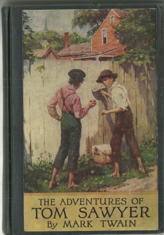 1938 " The Adventures Of Tom Sawyer " Vintage Childrens Book Ex Cond Mark Twain