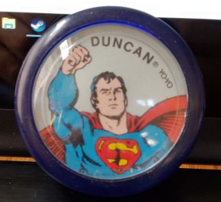 Vintage Incredible Hulk Duncan Magic Motion Yo - Yo & Superman Duncan Yo - Yo 1978