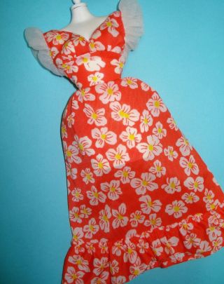 Vtg Barbie Best Buy 70s Doll Clothes Sweet 16 Hawaiian Dress 1976 9561