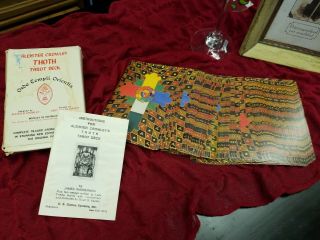 Vintage Aleister Crowley Thoth Tarot Deck Ordo Templi Orientis Card Made In Usa