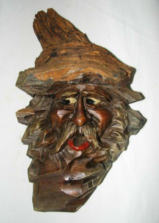 Vintage German Wood Carving Man 