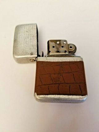 Vintage Storm King Lighter,  Brown Leather,  Made In Usa,