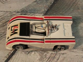 Vintage Ho Afx Aurora Slot Car Canam L&m Red White & Black