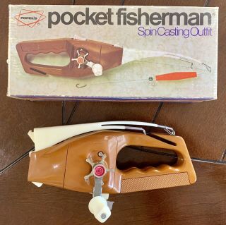 Vintage Popeil Pocket Fisherman Spin Casting Outfit With Box