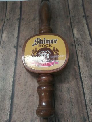 Vintage Shiner Bock Wooden Beer Tap Handle Bt