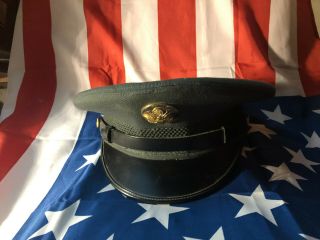 Vintage Vietnam Era Us Army Miltary Dress Hat - Size 7 1/4