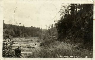 Pc,  Us,  Nc,  Fort Bragg,  Log Reserve,  Vintage Real Ptoho Postcard (b17152)