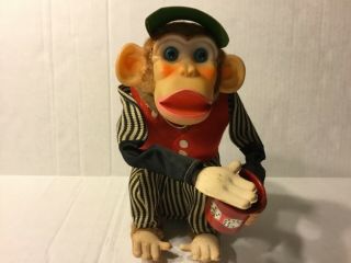 Vintage Cragstan Crap Shooting Monkey Toy - Japan