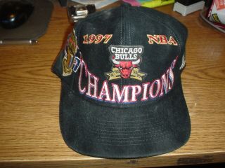 Vintage 1997 Chicago Bulls Nba Champion Hat/cap - Nba Licenced