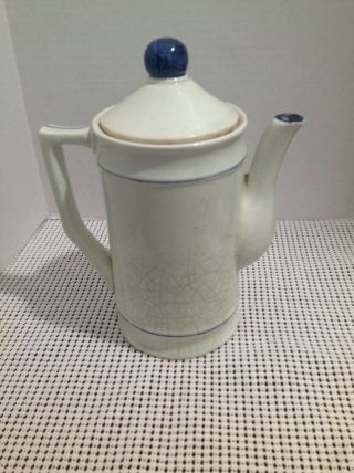 Vintage Blue Onion Flower Tea/Coffee Pot 2