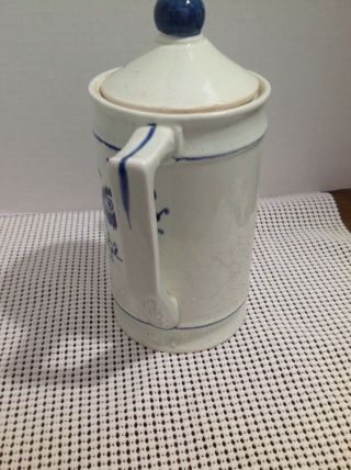 Vintage Blue Onion Flower Tea/Coffee Pot 4